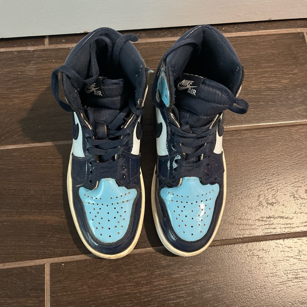 Nike Women's Air Jordans - Navy and Light Blue
